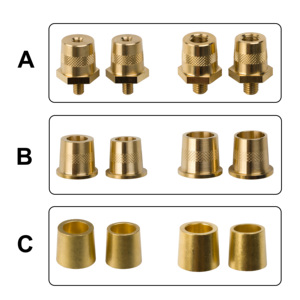 Heavy Duty M6 M8 M10 Auto Car Front H59 Brass pin lithium bài cực thiết bị đầu cuối kết nối Adapters với ốc vít thép không gỉ - Product Image 2