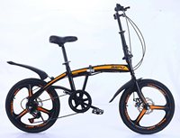 Bicicleta Plegable Portátil de 20 Pulgadas, Nueva y en Oferta, con Velocidades Variables, Doble Freno de Disco, Bicicleta de Montaña para Adultos, Ciclismo al Aire Libre