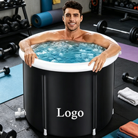 Baignoire gonflable portable en PVC pour bain froid, spa de récupération, bain de glace, avec logo personnalisé OEM/ODM