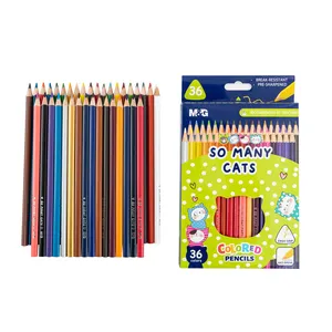 Forniture di cancelleria per la scuola matita per pastelli da colorare in legno ecologica a 36 colori