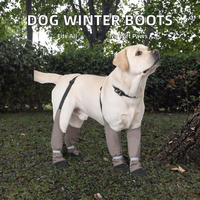 Bottes réglables et mignonnes pour chien avec bretelles, idéales pour Halloween, Noël, l'hiver, la neige, la pluie, la randonnée, protection des pattes, pour la marche en extérieur, imperméables