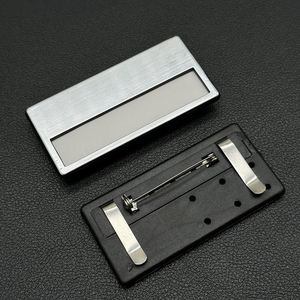 Metal <b>Name</b> <b>Plate</b> Employee Magnetic <b>Name</b> Badge Holders Waterproof <b>Name</b> Button Badge for Corporate Staff - Product Image 6