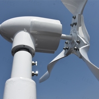 Générateurs d'énergie alternative éolienne horizontale SK 6KW 8KW 48V 96V 220V 380V CE éolienne PMG blanche 10KW