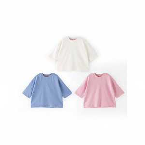 T-shirt coréen haut de gamme OZKIZ T03 pour enfants – Vente en gros de vêtements de mode pour bébés et jeunes enfants de 2 à 7 ans – Hauts d'été - Product Image 2