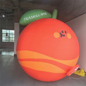 Orange gonflable géante personnalisée pour affichage en centre commercial, boutique éphémère, activation de marque, festival des fruits, vente en gros - Product Image 1