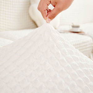 Funda de Sofá Acolchada de Color Sólido, Cobertura Total Antideslizante, Tela de Poliéster para Sala de Estar, Juego de Chaise Longue - Product Image 2