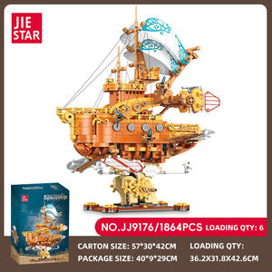 JIESTAR JJ9176 1864 ชิ้น ชุดเรือจำลอง ซีรีส์เรือ<span class=keywords><strong>ไอ</strong></span>น้ำแฟนตาซี ของตกแต่ง บล็อกต่อ<span class=keywords><strong>แบบ</strong></span>เทคนิค ของเล่นเสริมพัฒนาการ ของขวัญเทศกาล - Product Image 6
