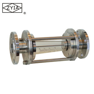 LZB-FA100-40 Hoge Druk Flens Glazen Buis Mechanische Industriële Water Vloeibare Verticale Chloor Rotameter Flow Meter - Product Image 3