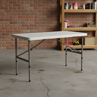 Tables d'extérieur, table pliante rectangulaire, table pliante portable avec mobilier d'extérieur