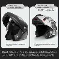 Nouveaux casques de moto ABS Open Face et modulaires DOT et élégants