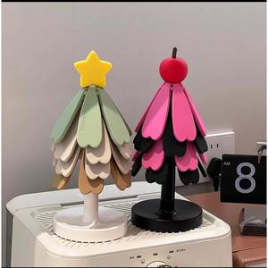 Tapis en silicone en forme d'arbre résistant à la chaleur pour pot et bol, dessous de verre de cuisine, protection anti-brûlure, rond, couleur unie, résistant jusqu'à 200°C - Product Image 2