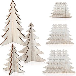 Décoration de Noël en bois 3D pour table, style ferme, pour intérieur, en peuplier, écologique - Product Image 1