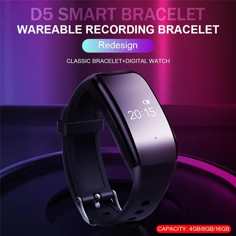 2020 NEW Smart Bracelet Wristband HD 1080P Camera lens Watch Sport Camera Smart Watch Voice Recorder