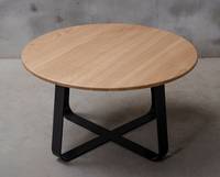 Table basse en bois massif en chêne pour salon, pubs, bars et bureaux