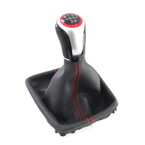 Car Gear <b>Shift</b> <b>Knob</b> For Seat Leon 3 5 Speed 6 Speed Aluminum Alloy Red Ergonomic Design - Product Image 4