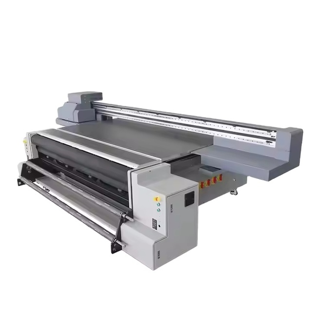 Large Format Uv Hybrid Printer High Productivity 3.3m Flatbed and Roll Uv Printer