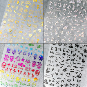 Mode Noël Laser Ongles Autocollant Or Personnalisé Arbres <span class=keywords><strong>Art</strong></span> Ongles Accessoire Gel Wraps Conception Anime Renne 3d <span class=keywords><strong>Nail</strong></span> Sticker - Product Image 5