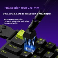Clavier mécanique de jeu 8K à axe magnétique RGB, déclenchement rapide, 99 touches, filaire USB/PS/2, sans repose-poignets