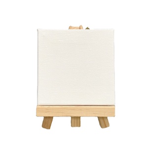 10*10 cm mini tela <span class=keywords><strong>di</strong></span> canapa allungata in bianco <span class=keywords><strong>tele</strong></span> con cavalletto <span class=keywords><strong>di</strong></span> legno <span class=keywords><strong>set</strong></span> - Product Image 3
