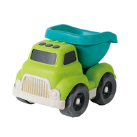 Jouets de plage écologiques en gros : Camion benne éducatif en paille de blé pour enfants, prêt à être expédié