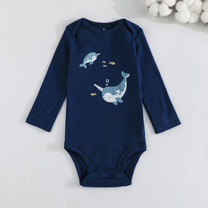 Baby Rompers Carter Long Sleeves Jumpsuit Crawling Clothes Cartoon <b>Animal</b> <b>Pattern</b> Pocket Autumn Unisex Five-Piece Set - Product Image 4