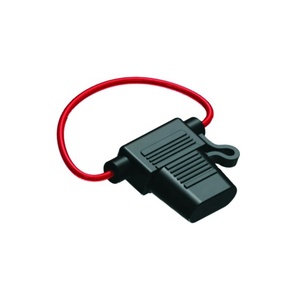 WELFNOBL Automobile Standard Plug <span class=keywords><strong>Socket</strong></span> Blade Étanche En Ligne Moyen Rouge Fil Bloc Porte-Fusible De Voiture Avec Faisceau De Câblage - Product Image 4