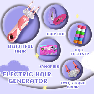 AiJH Kit de Coiffure Électrique DIY pour Enfants, Jouet de Salon de Beauté, Ensemble de Maquillage pour Filles, Jeu d'Imitation Préscolaire, Juguetes - Product Image 3