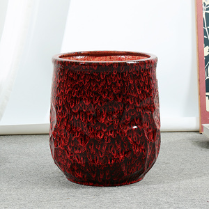 Pots de haute qualité, ensemble de 3 pièces, grands pots à fleurs émaillés, moules en céramique, poterie pour pots en céramique d'intérieur et d'extérieur - Product Image 5