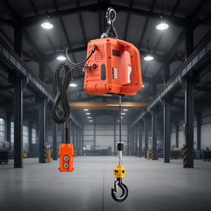 Electric Hoist Winch 1550 Lbs Capacity 1500W 25 Ft Lift Wireless Remote <b>Control</b> Cranes - Product Image 2