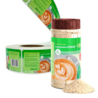 Étiquettes adhésives imperméables découpées sur mesure avec logo personnalisé pour bonbons, nourriture pour animaux, sandwichs, sucettes - Impression sur rouleau de papier synthétique