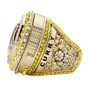 2022 Golden State Warriors Curry anillo de campeonato de baloncesto anillo de piedras preciosas de aleación de alta moda patrón geométrico aniversario - Product Image 2