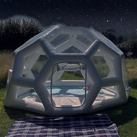 Gonflable Camping Air Igloo Hôtel Clair Tente Usine Approvisionnement Football Forme Hermétique Transparent Football Bulle Tente Dôme