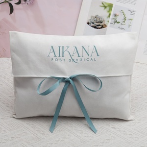 Luxury Reusable Custom Logo Printed <b>White</b> Cotton Twill <b>Envelope</b> Cover Bag Gift Baby Clothing Pillow Dust Pouch Organic Dust Bag - Product Image 4
