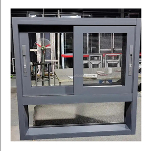 Aksesoris jendela geser profil aluminium produsen jendela geser aluminium lapisan ganda untuk balkon - Product Image 5