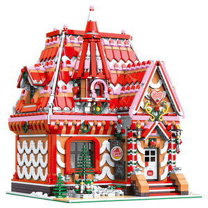 Thiết Kế Mới Xem Đường Phố Loạt Dâu Tây Băng Hội Thảo Nhà Thành Phố Xem Đường Phố Khối Mô Hình Bộ Dụng Cụ Xây Dựng Khối Bộ Cho Trẻ Em - Product Image 1