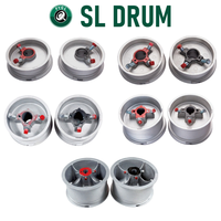 Enrouleur de câble de porte de garage de 8 pieds pour levage standard, en aluminium moulé sous pression avec ressort de torsion, cône de réglage et paire de supports LH RH