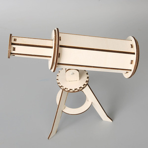 Kit Fai-da-Te per Modellare un <span class=keywords><strong>Telescopio</strong></span> Astronomico, Giocattolo Educativo in Legno per Esperimenti Scientifici - Product Image 5