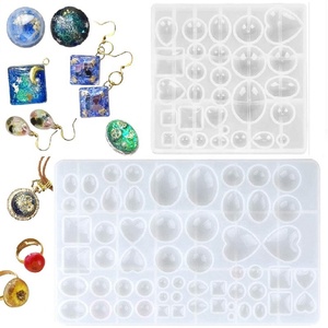 DM620 DIY Cabochons Gemstone Jewelry Silicone Casting Mold Epoxy <b>Resin</b> Gem Pendant Mold - Product Image 5
