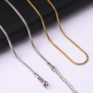 Stainless Steel <b>Snake</b> <b>Chain</b> Necklace 0.9mm‑3.2mm Multiple Width Smooth Gold <b>Silver</b> Color DIY Jewelry <b>Chain</b> Wholesale - Product Image 6
