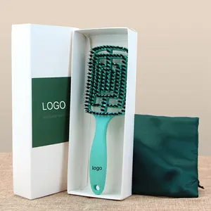 ABS Plastic Brush Detangling Hair Brush Detangler Products Professional Detangle Brush Hair Straightener For Curly Hair