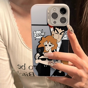 เคสโทรศัพท์มือถือลายการ์ตูน Crayon Shin-Chan กันกระแทกสำหรับ iPhone 11 12 13 14 15 16 17 Air - Product Image 4