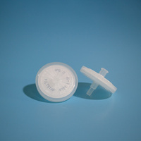 1 Micron Roda Kaca Rendah Protein Mengikat Hidrofobik Jarum Suntik Filter dengan Prefilter