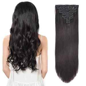<span class=keywords><strong>Clip</strong></span> en gros vrais extensions de cheveux humains de haute qualité naturelle sans couture <span class=keywords><strong>Clip</strong></span> dans l'<span class=keywords><strong>extension</strong></span> de cheveux bruts - Product Image 2