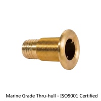 Nouvelle Raccordement traversant de coque en laiton pour tuyau, 1-1/2"x1-1/2" pouces, pour port de gouvernail marin, accessoires de plomberie marine, approvisionnement direct