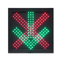 Feux de signalisation de contrôle de voie à branchement direct, simple face, croix rouge et flèche verte, 600*600 mm, pour station de péage, avertissement de circulation