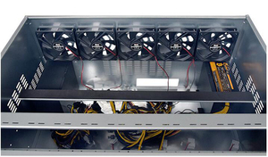 Boîtier serveur d'ordinateur OEM d'usine 7.5U 12GPU boîtier 10 ventilateurs de refroidissement châssis serveur - Product Image 5