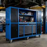 Armoire de rangement industrielle robuste en acier à 21 tiroirs, étanche et durable, idéale pour l'équipement hôtelier