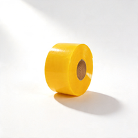 Rideau à bandes en PVC jaune haute visibilité pour la séparation des portes industrielles et des entrepôts