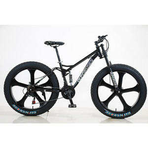Bicicleta de Montaña <span class=keywords><strong>2022</strong></span> con Suspensión Completa, Neumáticos Gruesos para Adultos, 21 Velocidades, Cuadro de 26 Pulgadas, Bicicleta de Descenso, Bicicleta de Nieve - Product Image 2