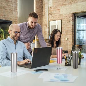 แก้วเก็บความเย็นแบบสุญญากาศขนาด 20 ออนซ์ สำหรับงานซับลิเมชั่น จำนวนมาก ขอบเรียบ ทรงตรง ผลิตจากสแตนเลส พร้อมกล่องบรรจุแยกชิ้น - Product Image 5